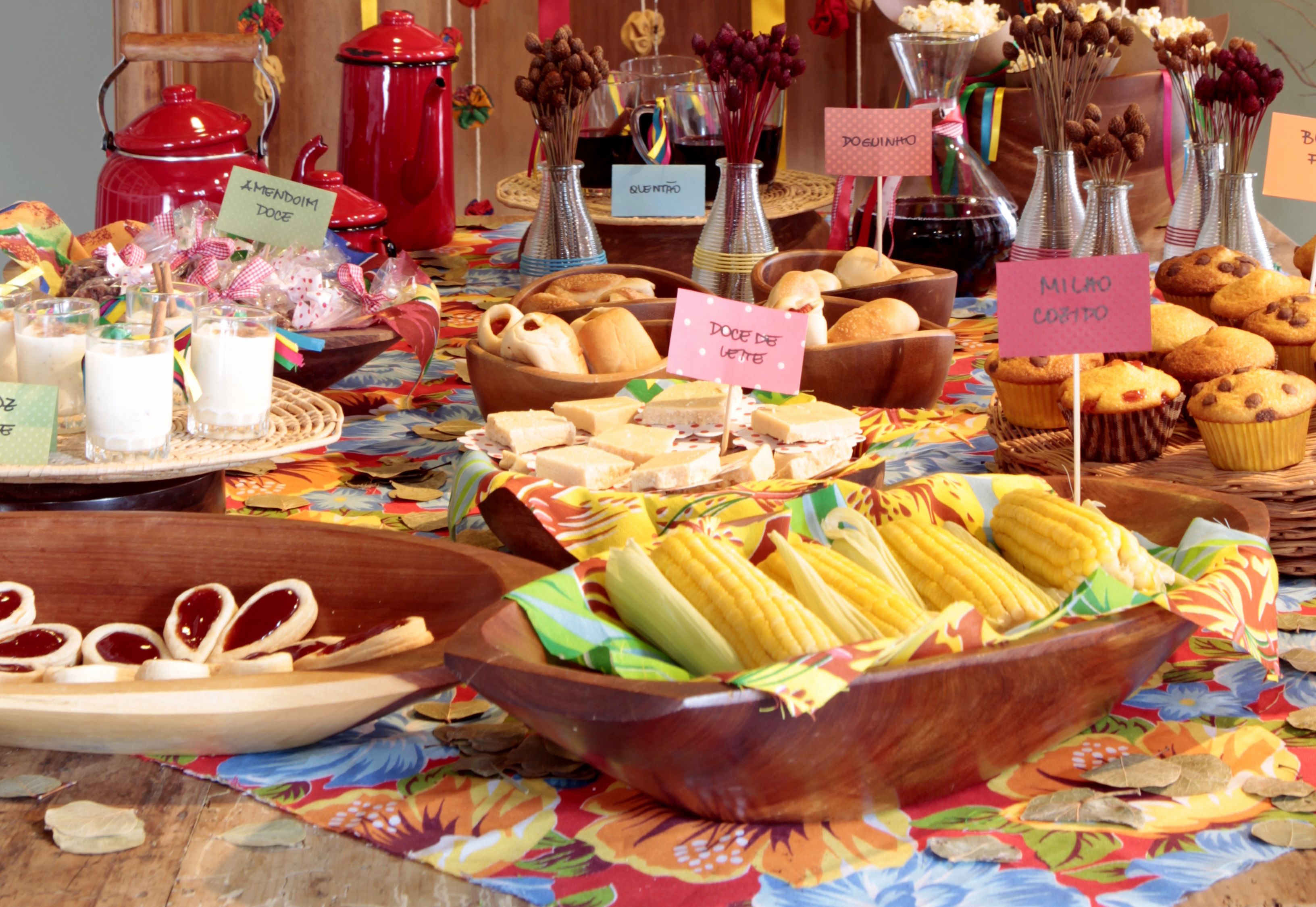 Festa junina - Comidas típicas e Leitura 